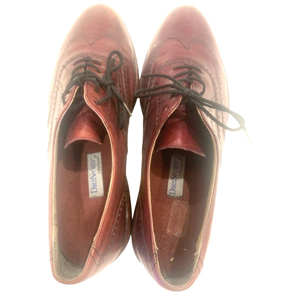 Rockport DresSports Leather Wingtip Shoes 12 Bown Vibram Superflex Soles